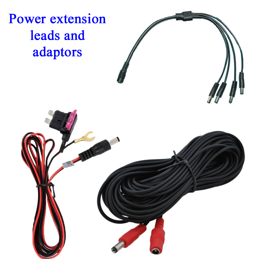 Our power leads and extension cables